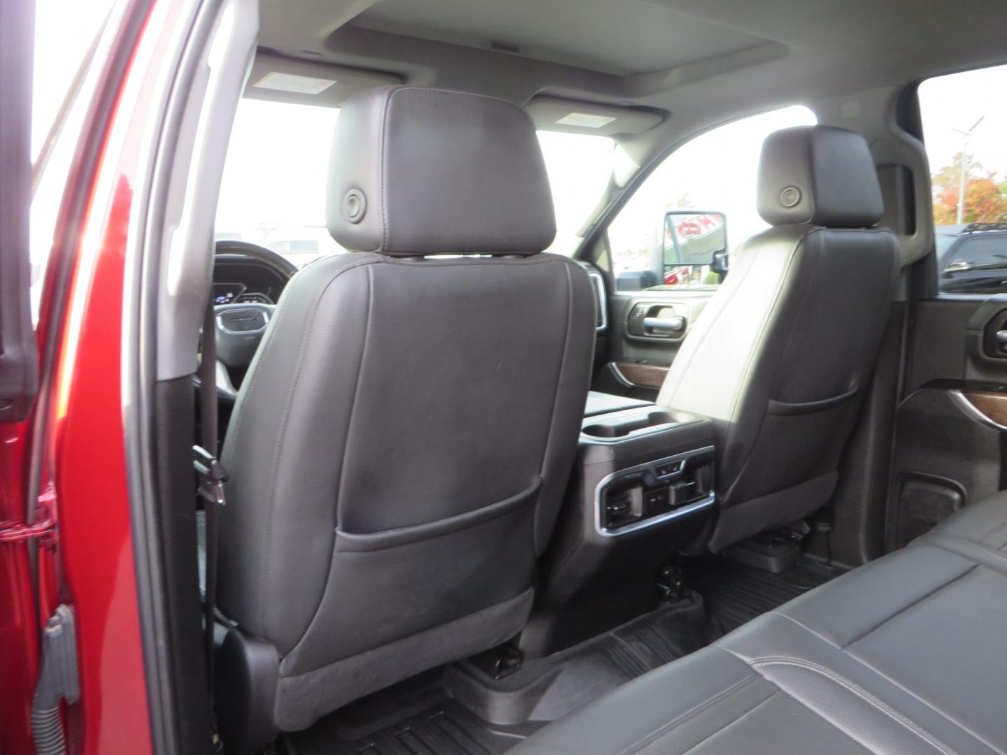 2021 MAROON /BLACK GMC Sierra 3500HD Denali (1GT49WEY1MF) with an Duramax 6.6L Turbo Diesel engine, 10 speed transmission, located at 2630 Grass Valley Highway, Auburn, CA, 95603, (530) 508-5100, 38.937893, -121.095482 - Duramax sitting on a BDS level kit with upper control arms and Fox shocks, 20" XD wheels, and 35" Nitto Ridge Grappler tires. - Photo#44